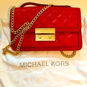 Michael Kors Quilted Leather Sloan Small Messenger Crossbody Bag